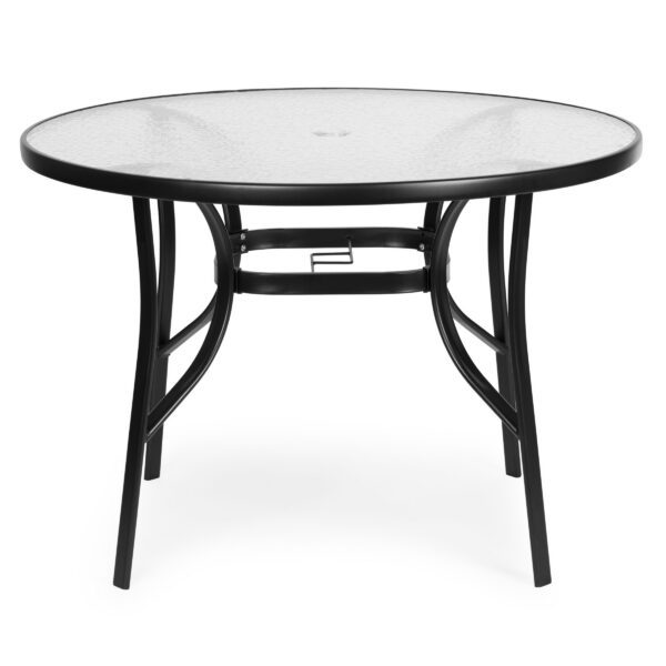 Záhradný stôl SOLO 105 cm číry/čierny