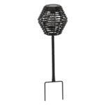 Zapichovací solární lampa MIKY 52 cm černá
