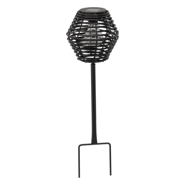 Zapichovací solární lampa MIKY 52 cm černá