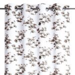 Záves AmeliaHome Serenity s priechodkami 140x250 cm biely/hnedý