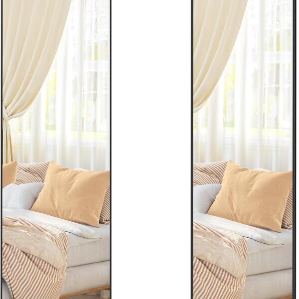 Závesné zrkadlo Layla 120 cm čierne