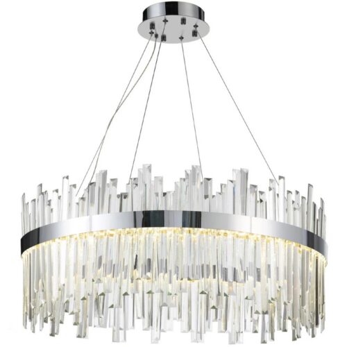 Závesný LED krištáľový luster APP1516-CP60 strieborný Závesný LED krištáľový luster APP1516-CP60 strieborný