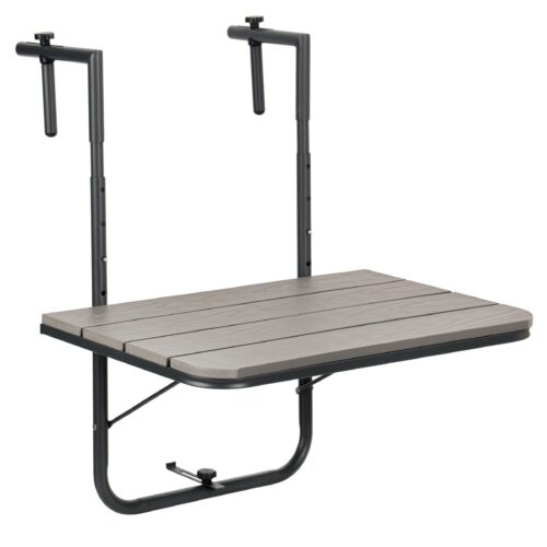 Závesný balkónový stôl Aretto 60 cm sivý Závesný balkónový stôl Aretto 60 cm sivý