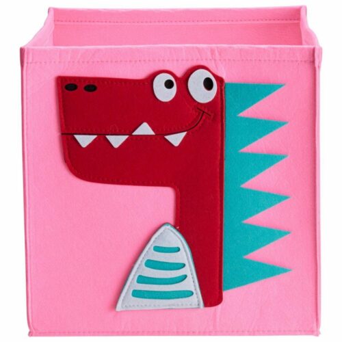 Dětský úložný box DINOSAUR růžový Dětský úložný box DINOSAUR růžový