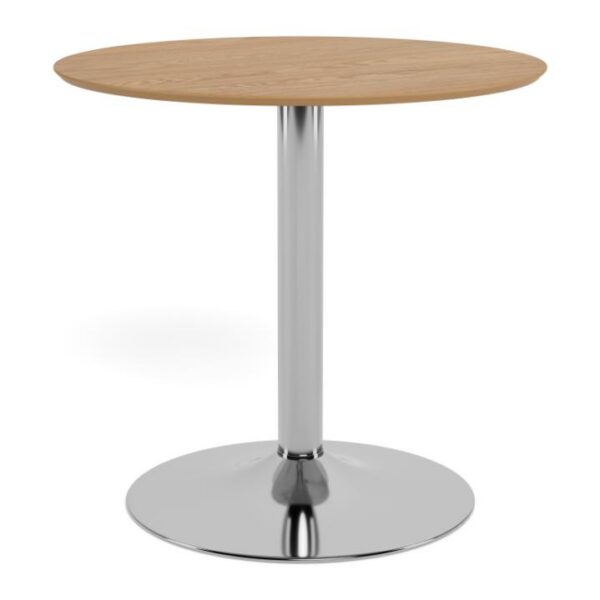 Jídelní stůl Ibiza 80 cm dub přírodní/stříbrný