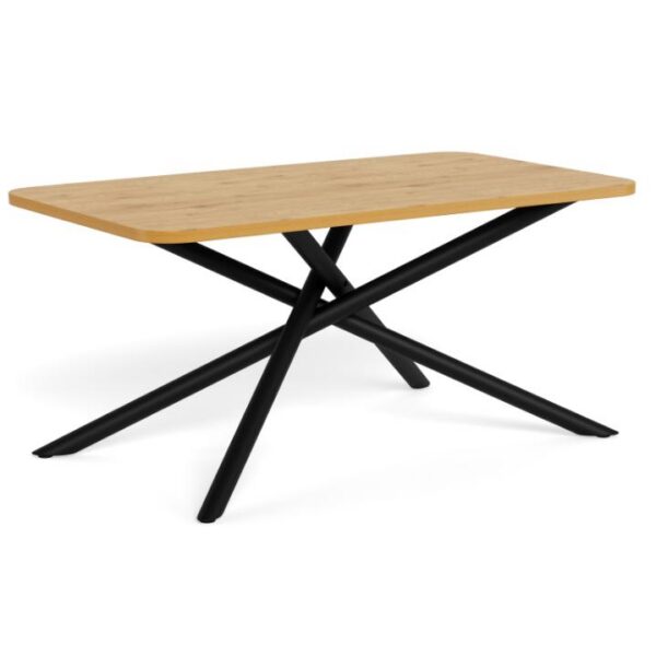 Jídelní stůl Levanto 160 cm dub divoký/černý