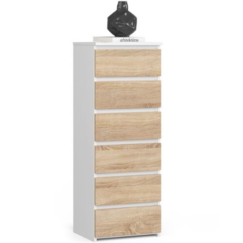 Komoda CL6 40 cm bílá/dub sonoma Komoda CL6 40 cm bílá/dub sonoma