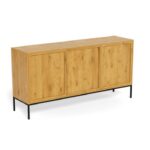 Komoda Palmdale 158 cm dub divoký/černý