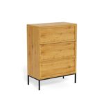Komoda Palmdale 80 cm dub divoký/černý