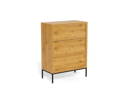 Komoda Palmdale 80 cm dub divoký/černý Komoda Palmdale 80 cm dub divoký/černý