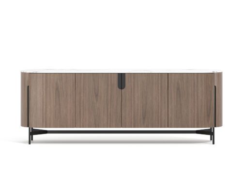 Komoda Silario 220 cm ořech/mramor Komoda Silario 220 cm ořech/mramor