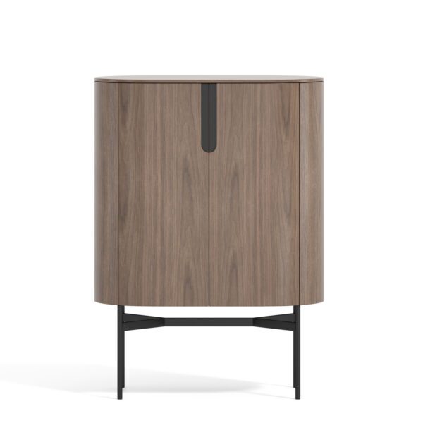 Komoda Silario 95 cm ořech/mramor