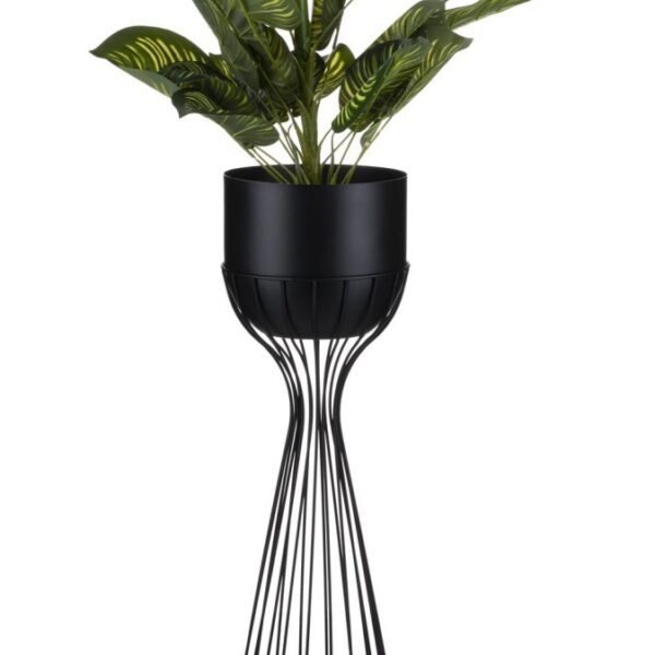 Kvetináč na stojane LOFT V 68 cm čierny