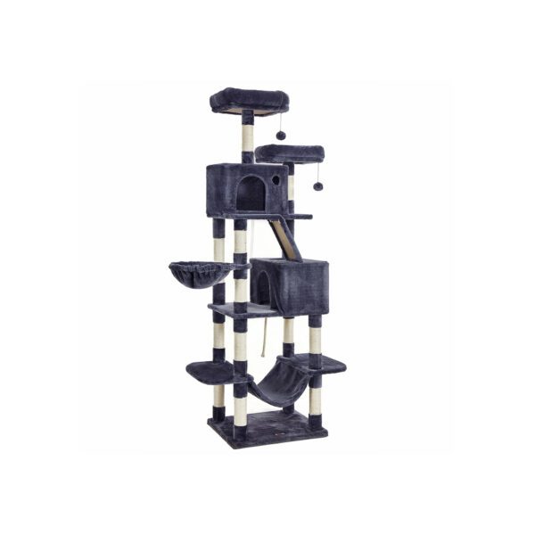 Mačacie škrabadlo Climbery 206 cm tmavo šedé