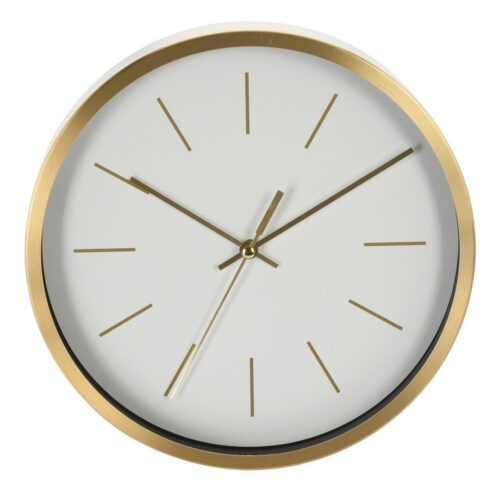 Nástěnné hodiny GOLACK 25 cm bílé/zlaté Nástěnné hodiny GOLACK 25 cm bílé/zlaté