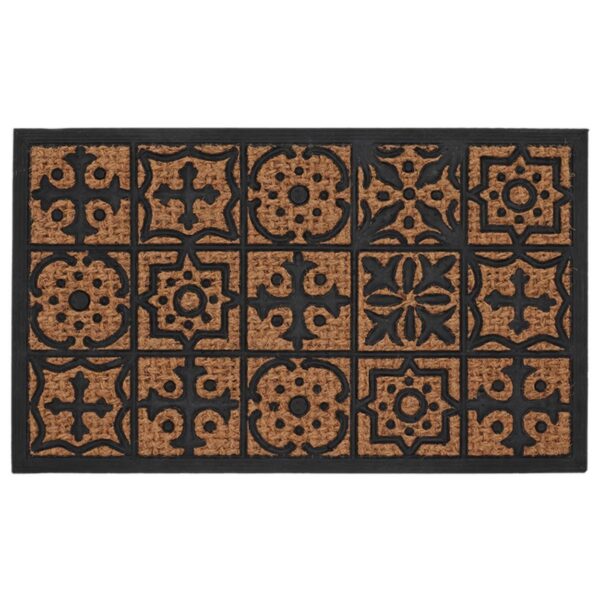 Rohožka MOSAIC 75x45 cm hnědá/černá