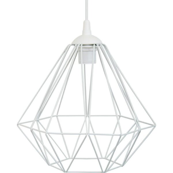 Stropné svietidlo Diamond 25 cm biele