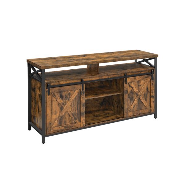 TV stolek Houseland Levit hnědý/černý