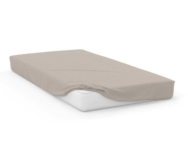 Bavlnené Jersey plachta SOFT 220x200 cm + 25 cm šedá