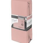Bavlnené Jersey prestieradlo SOFT 90x200 cm + 25 cm ružové