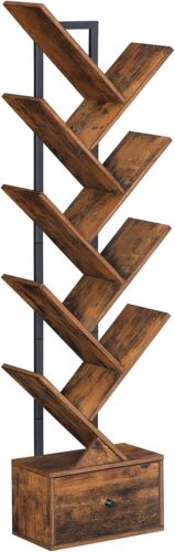 Designová knihovna Marelo 135 cm hnědá Designová knihovna Marelo 135 cm hnědá
