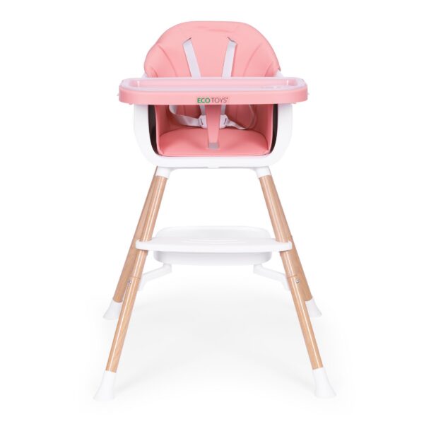 Detská stolička 2v1 BABY ECOTOYS ružová