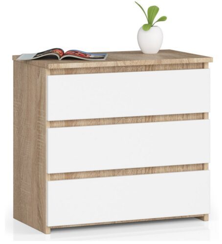 Komoda CL3 60 cm dub sonoma/biela Komoda CL3 60 cm dub sonoma/biela