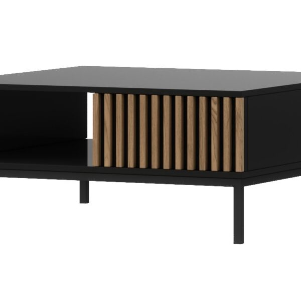 Konferenční stolek Meorati 80 cm černý/dub Artisan