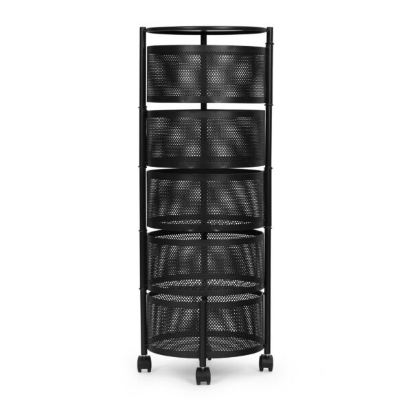 Kuchynský vozík Eliane 87 cm čierny