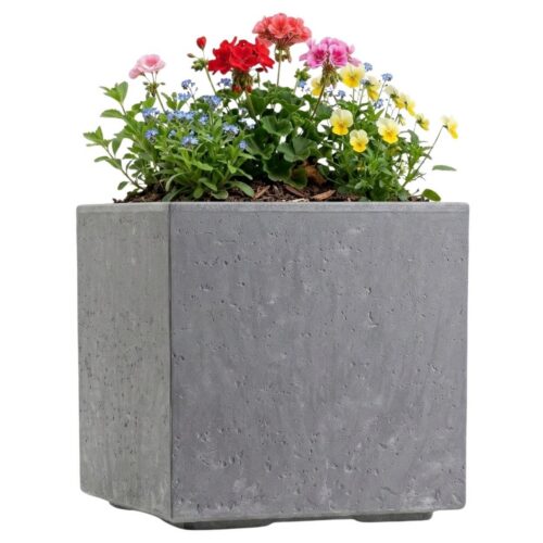 Kvetináč na kolieskach BETONIQUE 30x30 cm betón - výber z 8 prevedení Kvetináč na kolieskach BETONIQUE 30x30 cm betón - výber z 8 prevedení