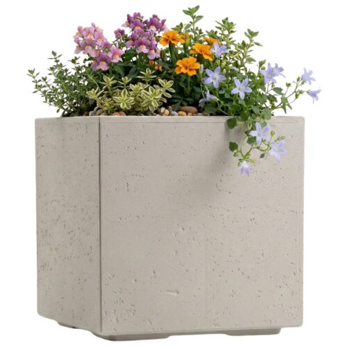 Kvetináč na kolieskach BETONIQUE 30x30 cm betón - výber z 8 prevedení Kvetináč na kolieskach BETONIQUE 30x30 cm betón - výber z 8 prevedení