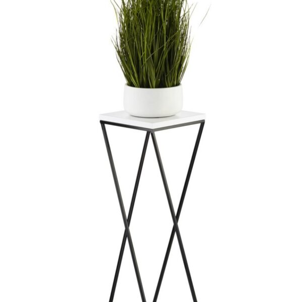 Kvetinový stojan LOFT I 70 cm čierny/biely
