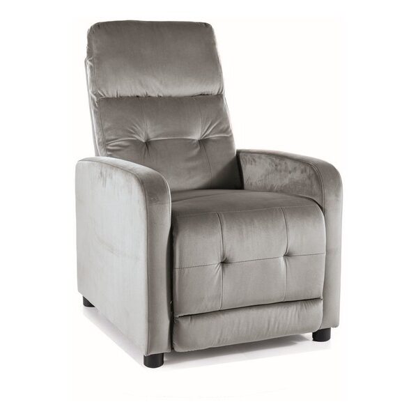 Polohovacie kreslo OTUS Velvet sivé