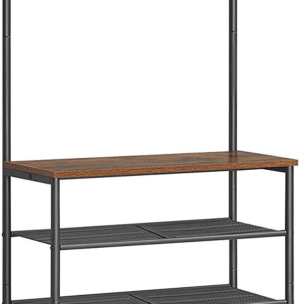 Předsíňový věšák s botníkem Kotona 68 cm hnědý