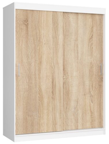 Šatní skříň CLP Mono 150 cm bílá/dub sonoma Šatní skříň CLP Mono 150 cm bílá/dub sonoma