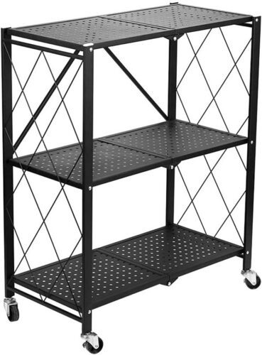 Skládací kuchyňský regál AZIONE 72x87 cm černý Skládací kuchyňský regál AZIONE 72x87 cm černý