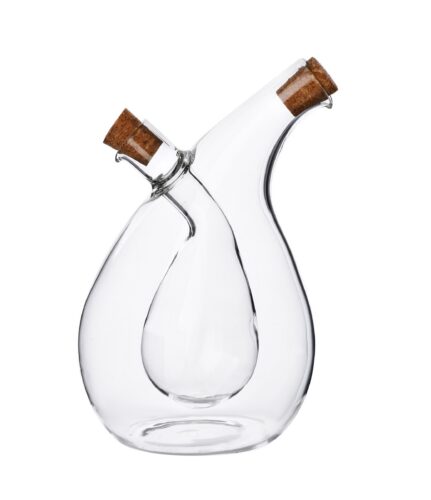 Skleněná láhev 2v1 PETER na olej 350 ml a ocet 75 ml čirá Skleněná láhev 2v1 PETER na olej 350 ml a ocet 75 ml čirá