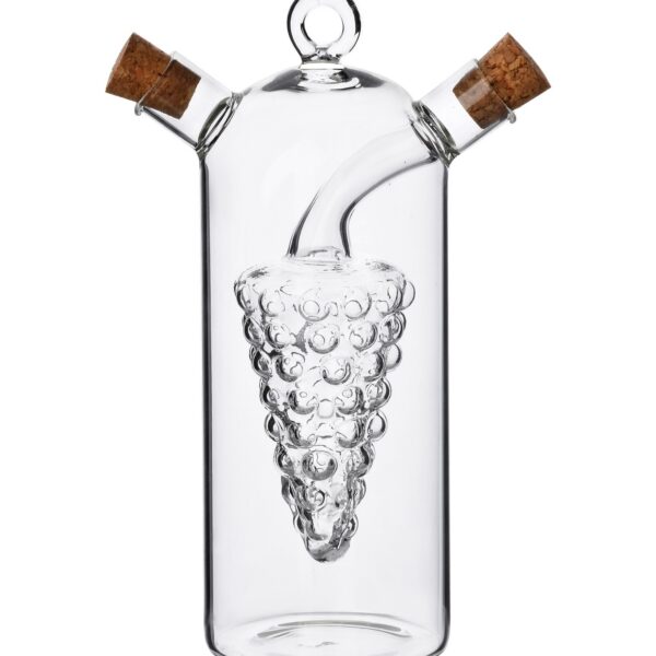 Skleněná láhev na olej 300 ml a ocet 30 ml čirá