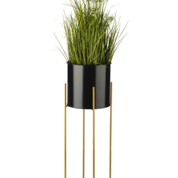 Stojaci kvetináč GOLDEN 75 cm čierny