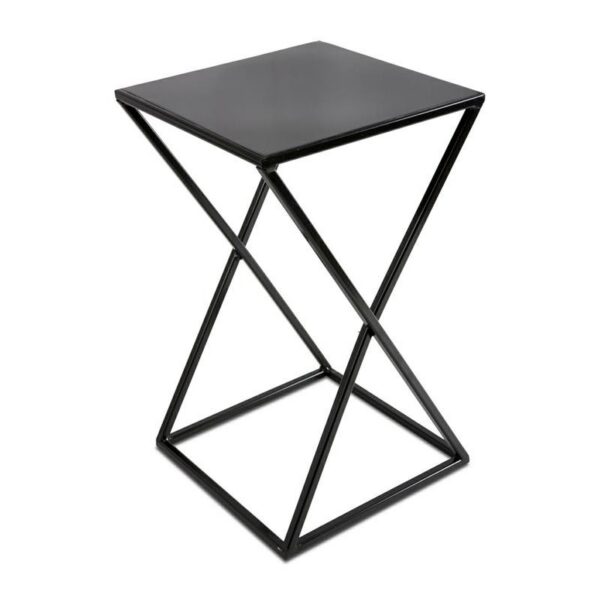 Stojan na kvety Della 40 cm čierny
