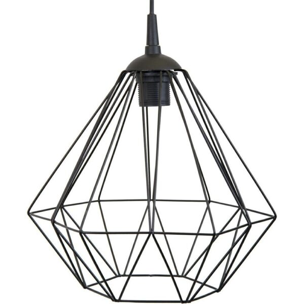 Stropné svietidlo Diamond 25 cm čierne