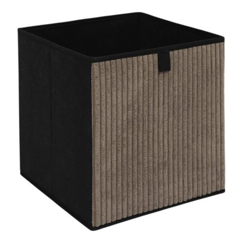 Úložný box CORDUROY 30x30 cm taupe/černý Úložný box CORDUROY 30x30 cm taupe/černý