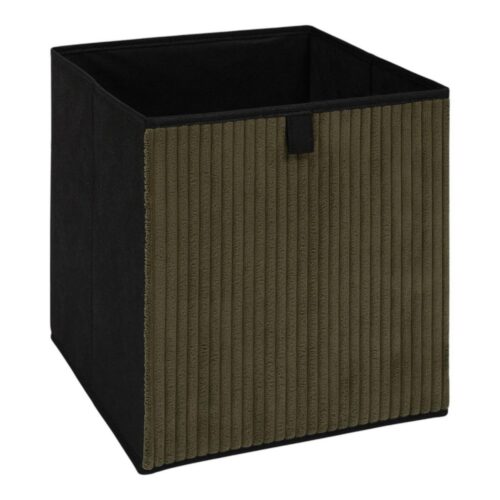 Úložný box CORDUROY 30x30 cm zelený/černý Úložný box CORDUROY 30x30 cm zelený/černý