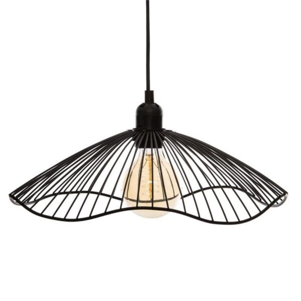 Závesná lampa Galt čierna