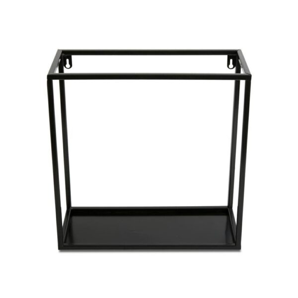Závesná polica KVADRO 35 cm čierna