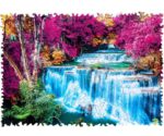 DREVENÉ FAREBNÉ PUZZLE - Farebný vodopád – Obrázok 2