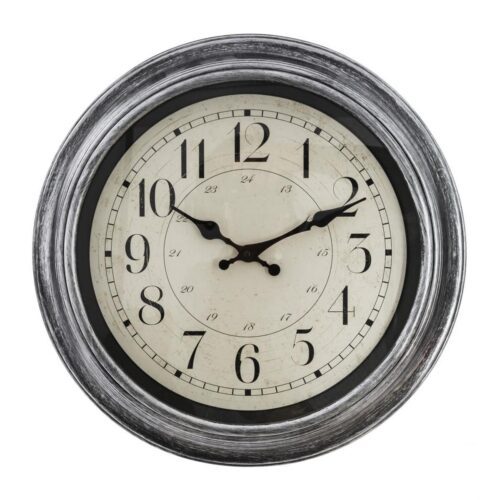 Nástenné hodiny NELSON 40 cm strieborné Nástenné hodiny NELSON 40 cm strieborné