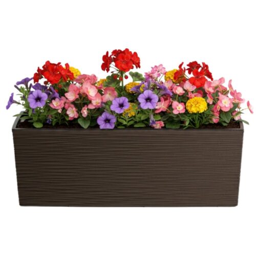 Plastový květináč Bouquet Riflo 56x19 cm mokka Plastový květináč Bouquet Riflo 56x19 cm mokka