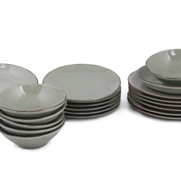 Porcelánová sada 24 ks talířů GreenGreen zelená
