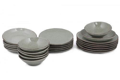 Porcelánová sada 24 ks talířů GreenGreen zelená Porcelánová sada 24 ks talířů GreenGreen zelená